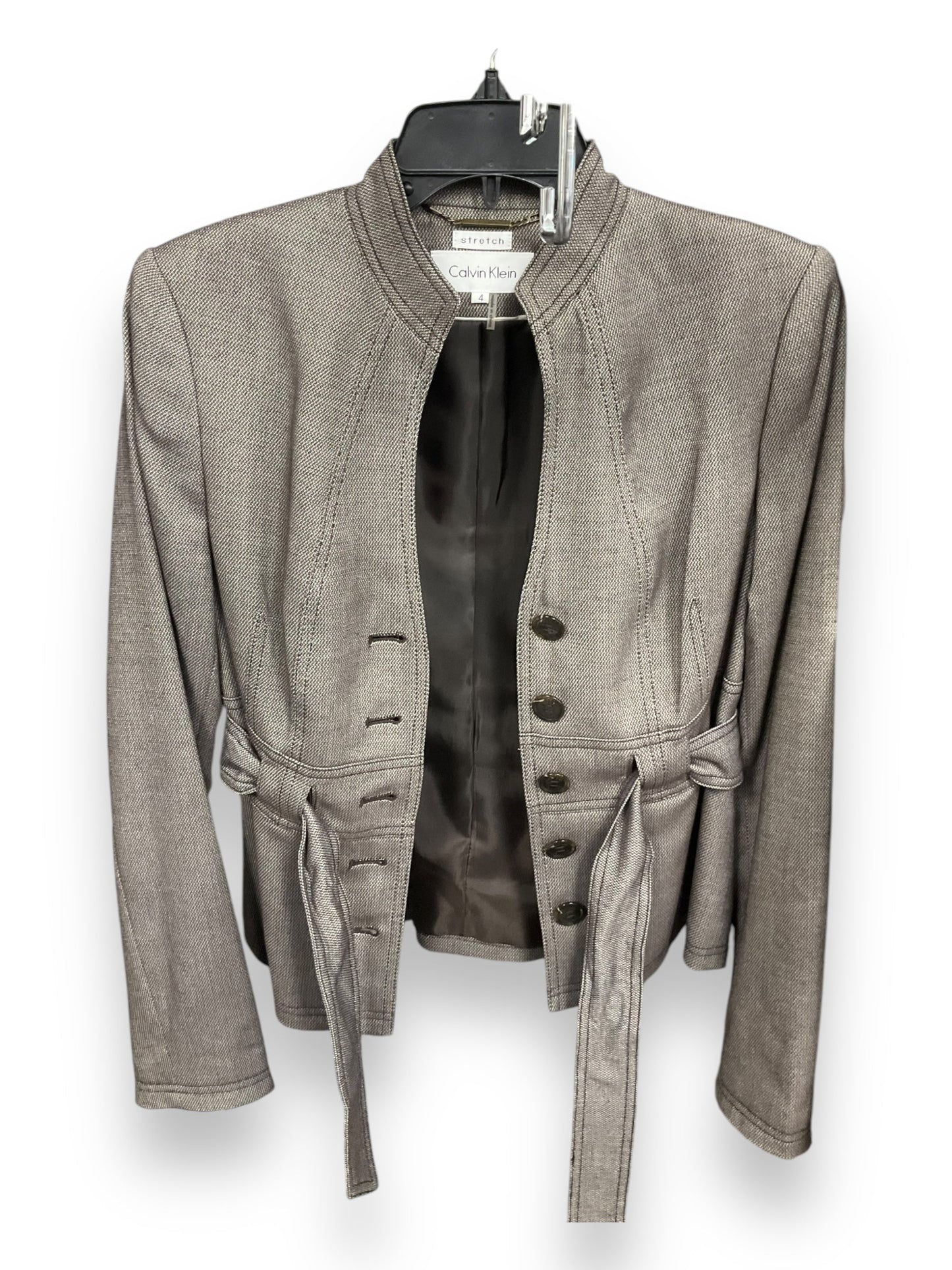 Blazer By Calvin Klein In Brown, Size: S