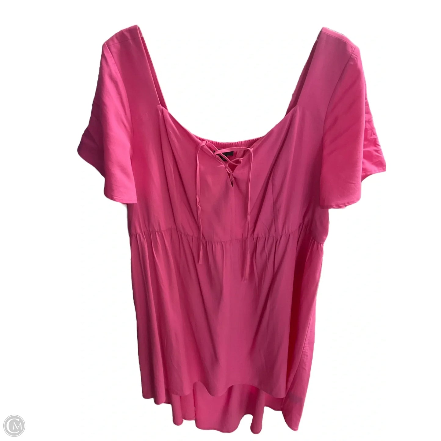 Tunic Short Sleeve By Torrid In Pink, Size: 2x