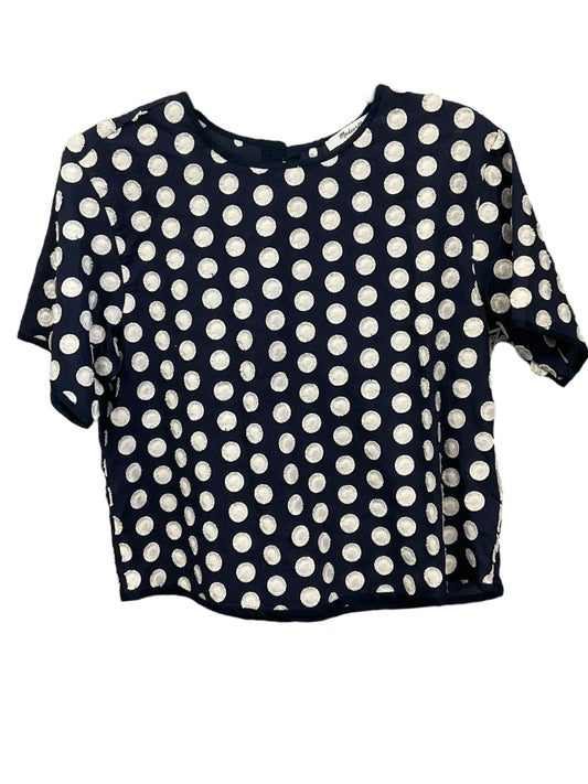 Polkadot Pattern Top Short Sleeve Madewell, Size S