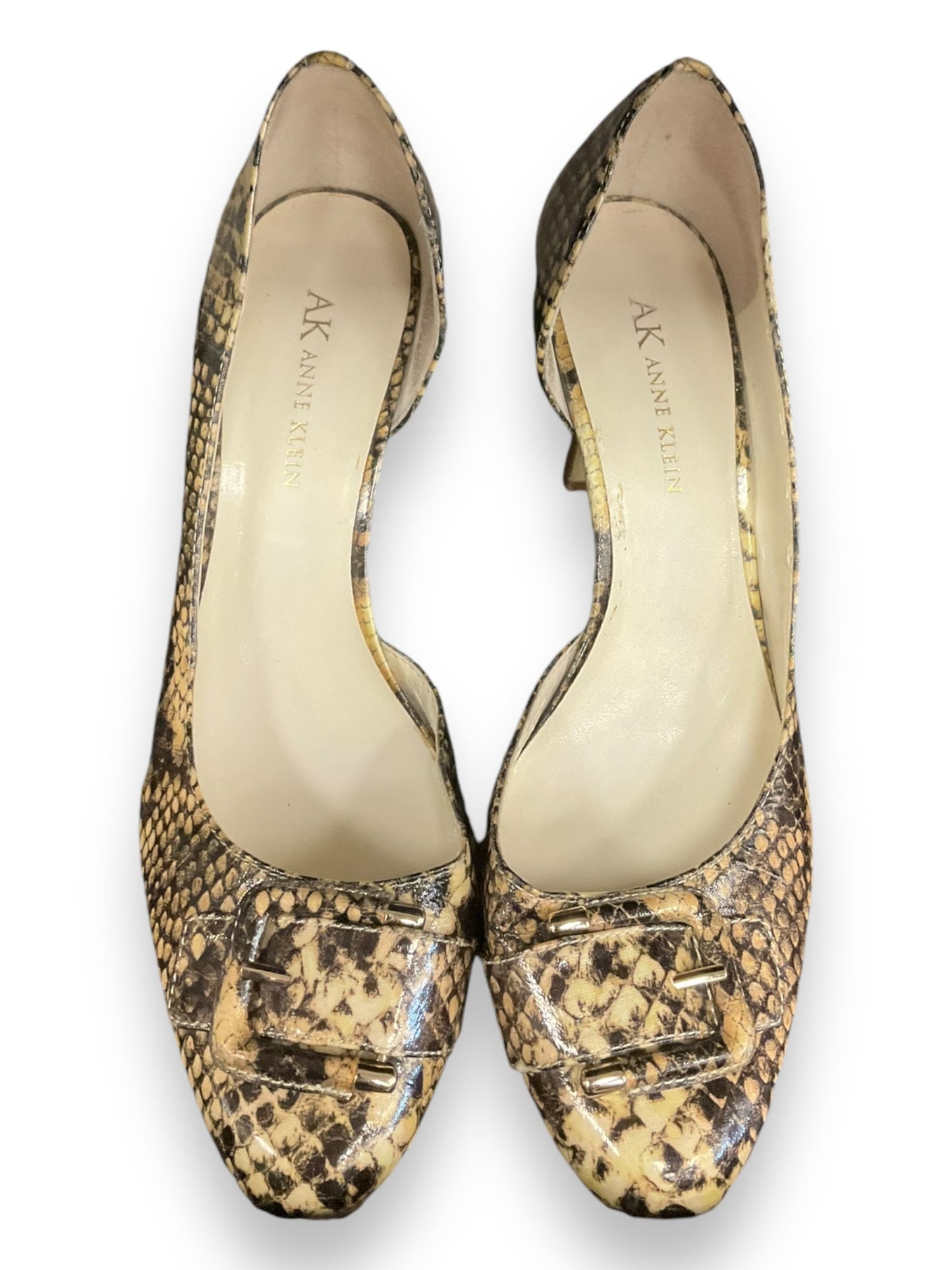 Shoes Heels Stiletto By Anne Klein In Snakeskin Print, Size: 7.5