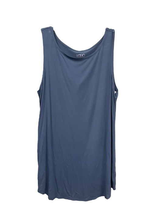 Blue Top Sleeveless Logo, Size L