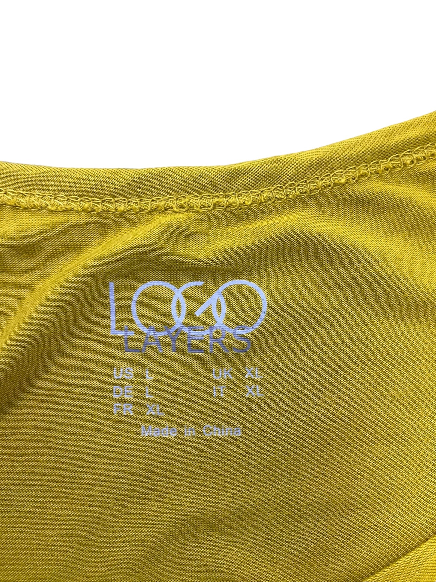 Yellow Top Sleeveless Logo, Size L