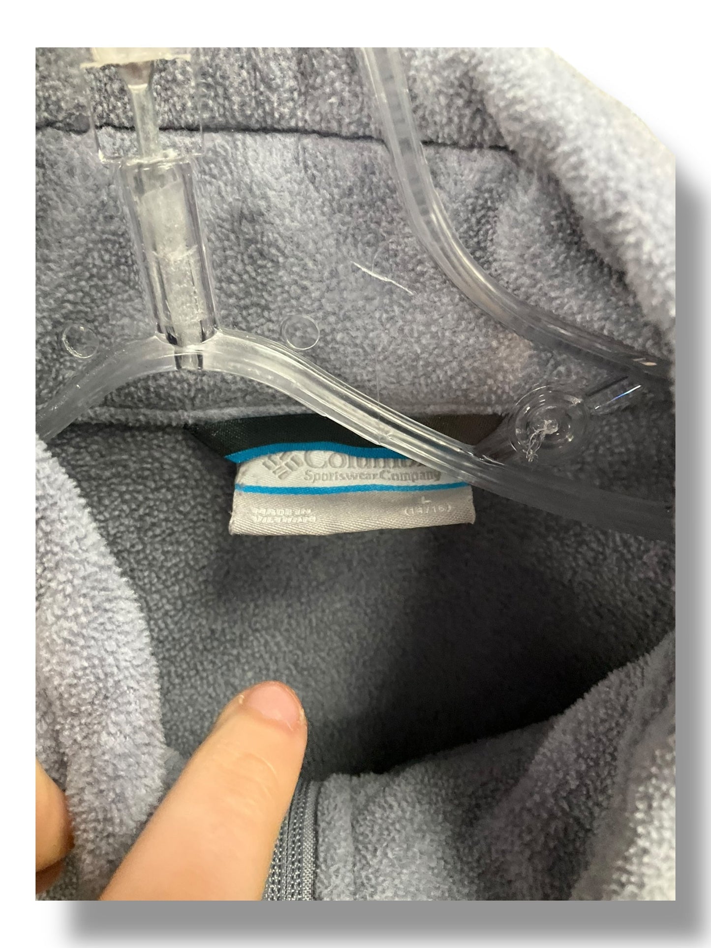 Jacket Fleece By Columbia In Grey, Size: L