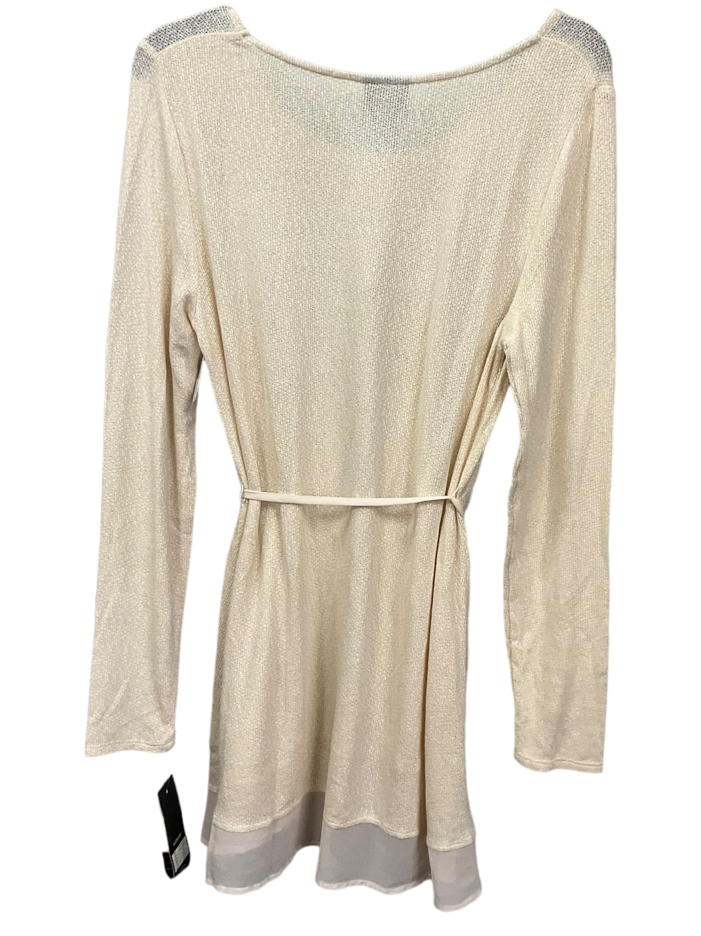 Cream Top Long Sleeve Oh Baby, Size L