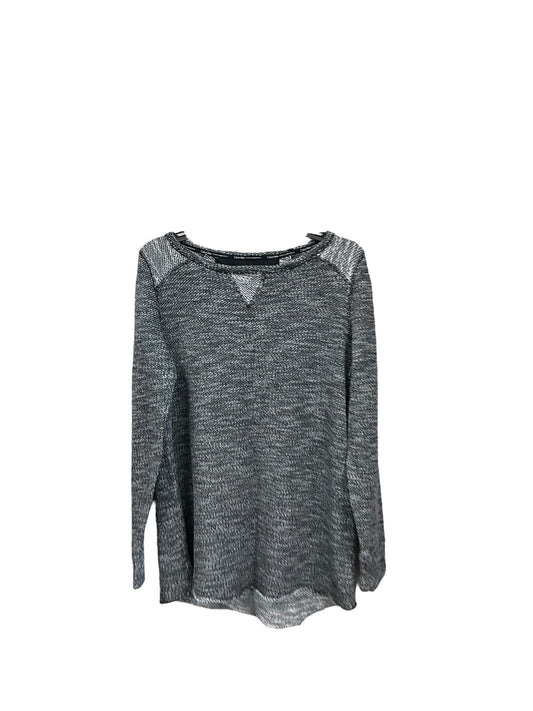 Sweatshirt Crewneck By Calvin Klein Performance In Black & Grey, Size: Xl