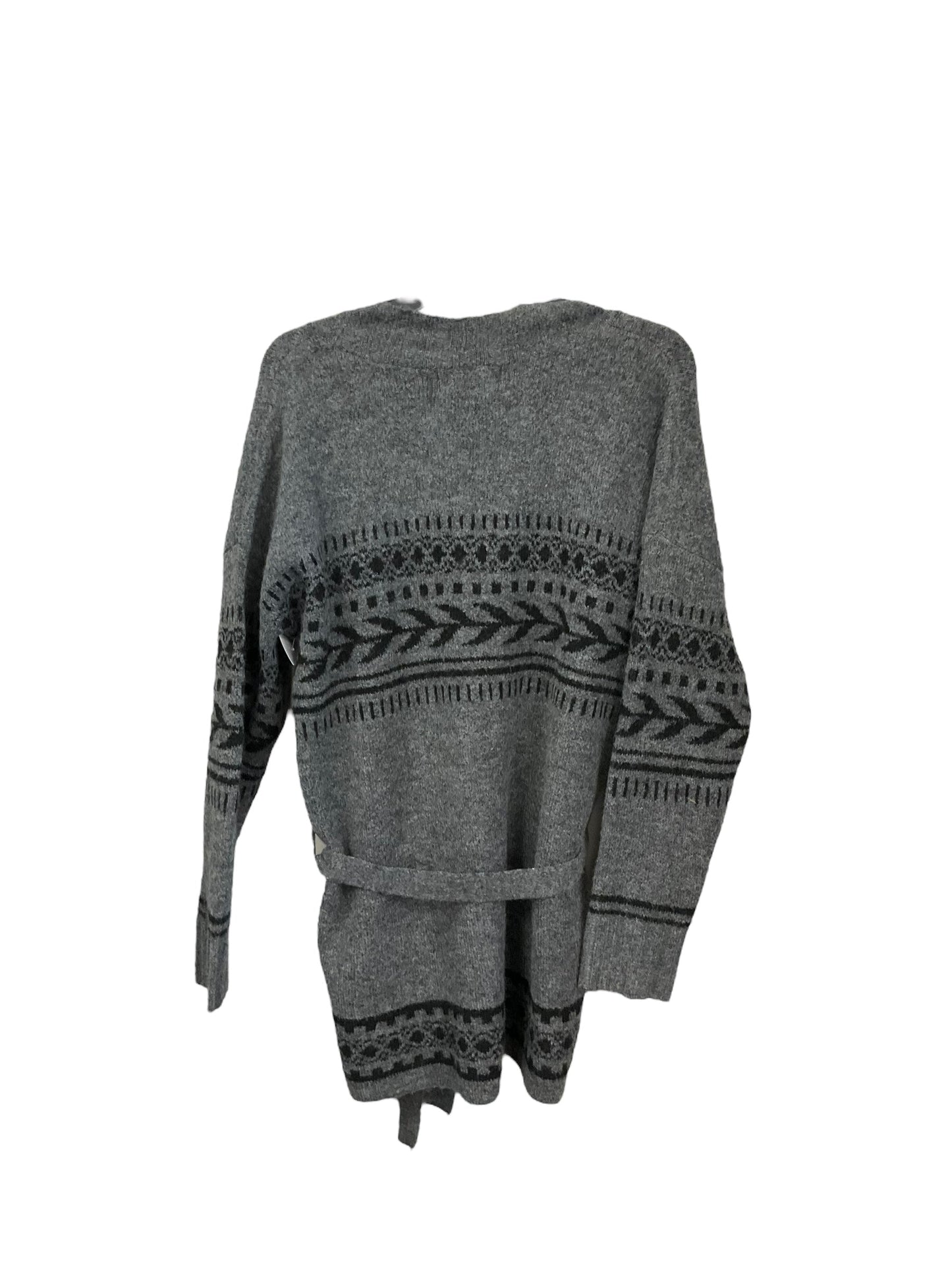 Cardigan By Clothes Mentor In Black & Grey, Size: M