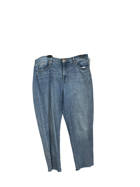 Jeans Straight By Nine West Apparel In Blue Denim, Size: 16