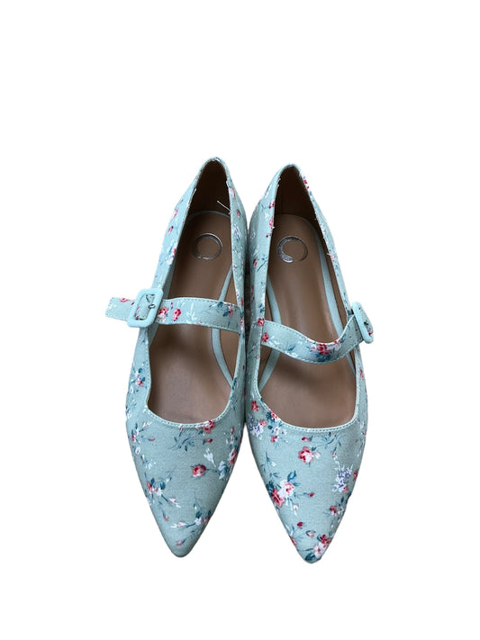 Shoes Flats By Cato In Floral Print, Size: 9