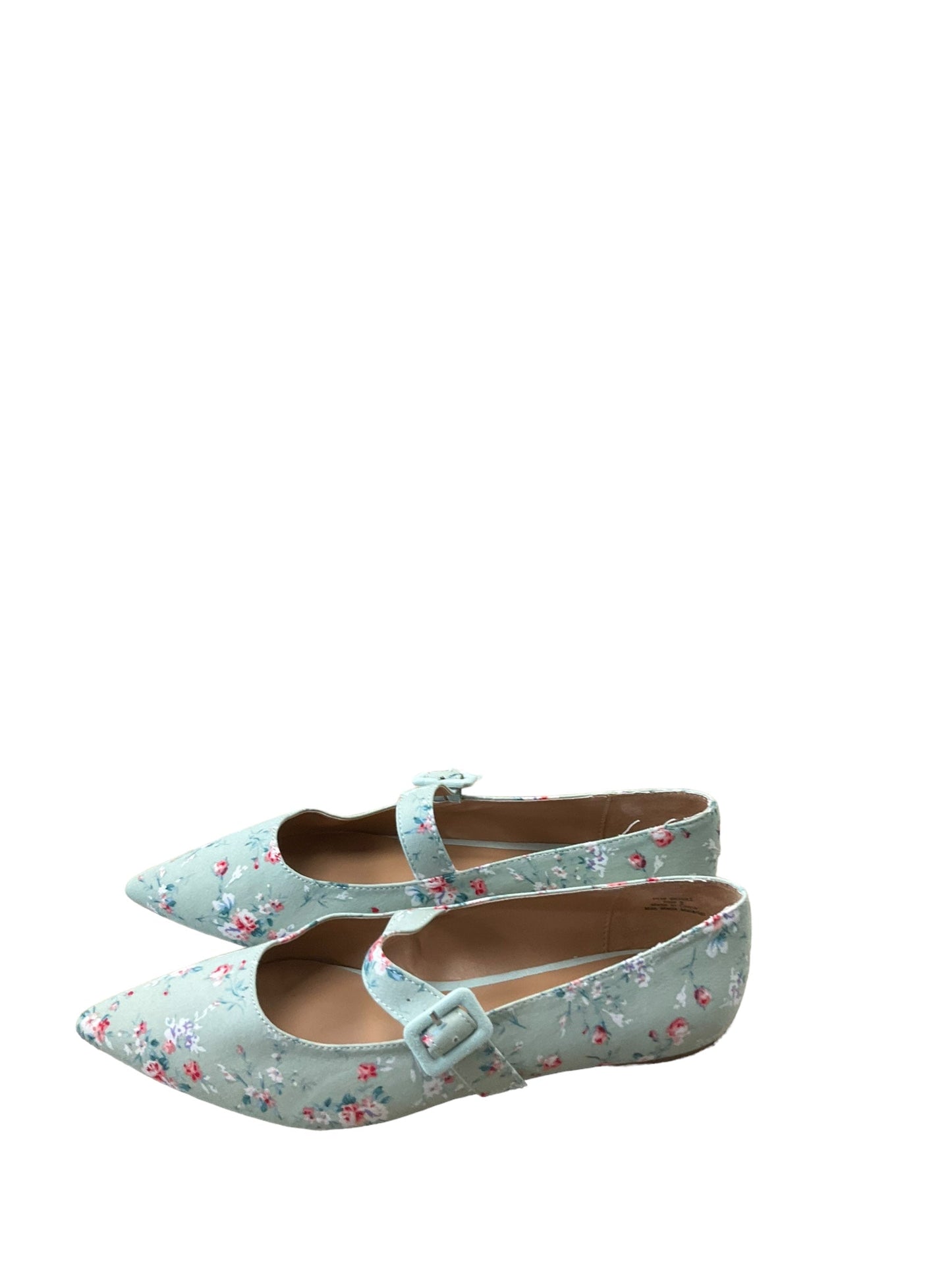 Shoes Flats By Cato In Floral Print, Size: 9