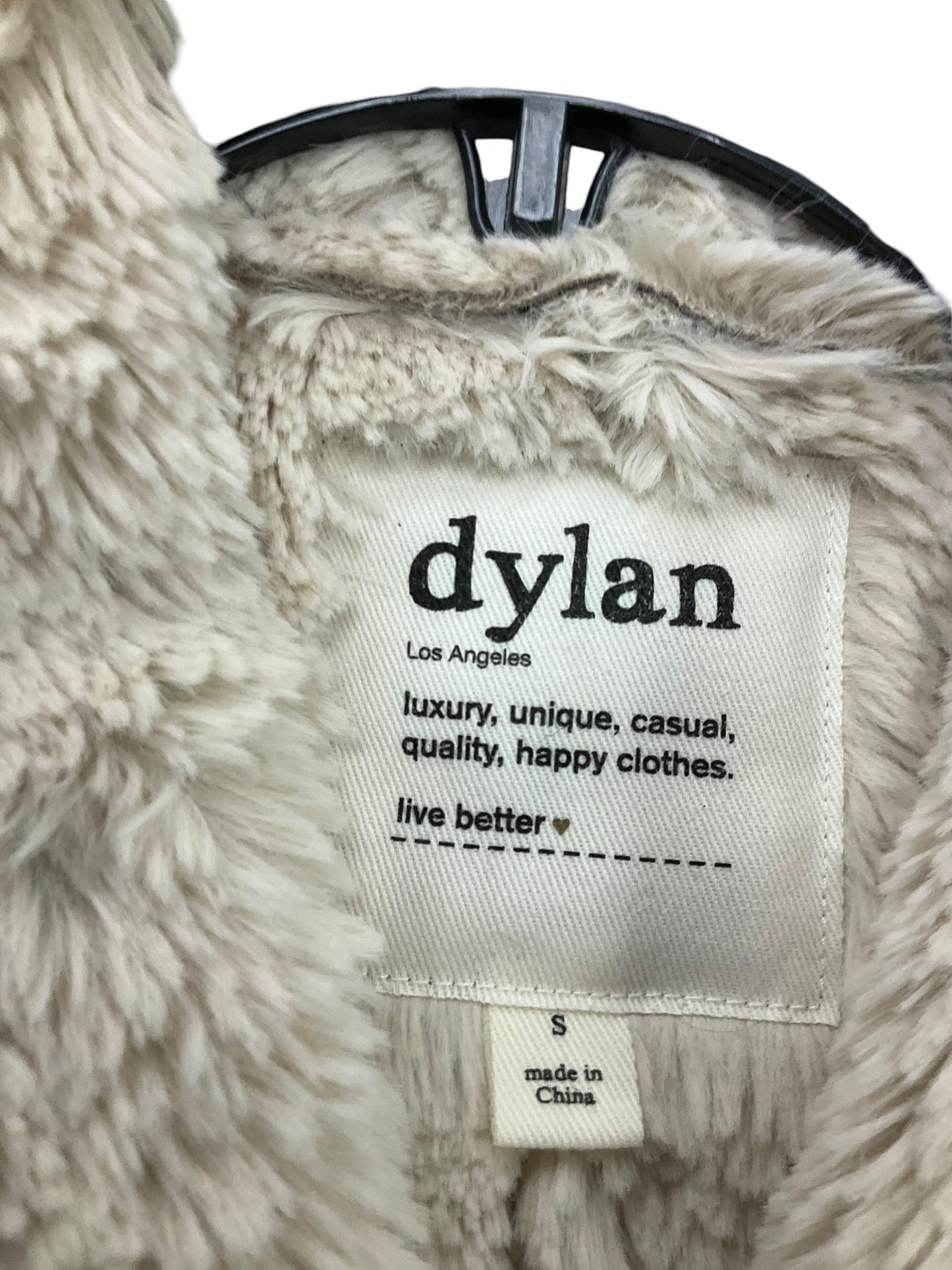 Vest Faux Fur & Sherpa By Dylan In Grey, Size: S