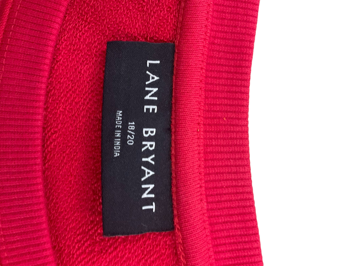 Sweatshirt Crewneck By Lane Bryant In Red, Size: 1x