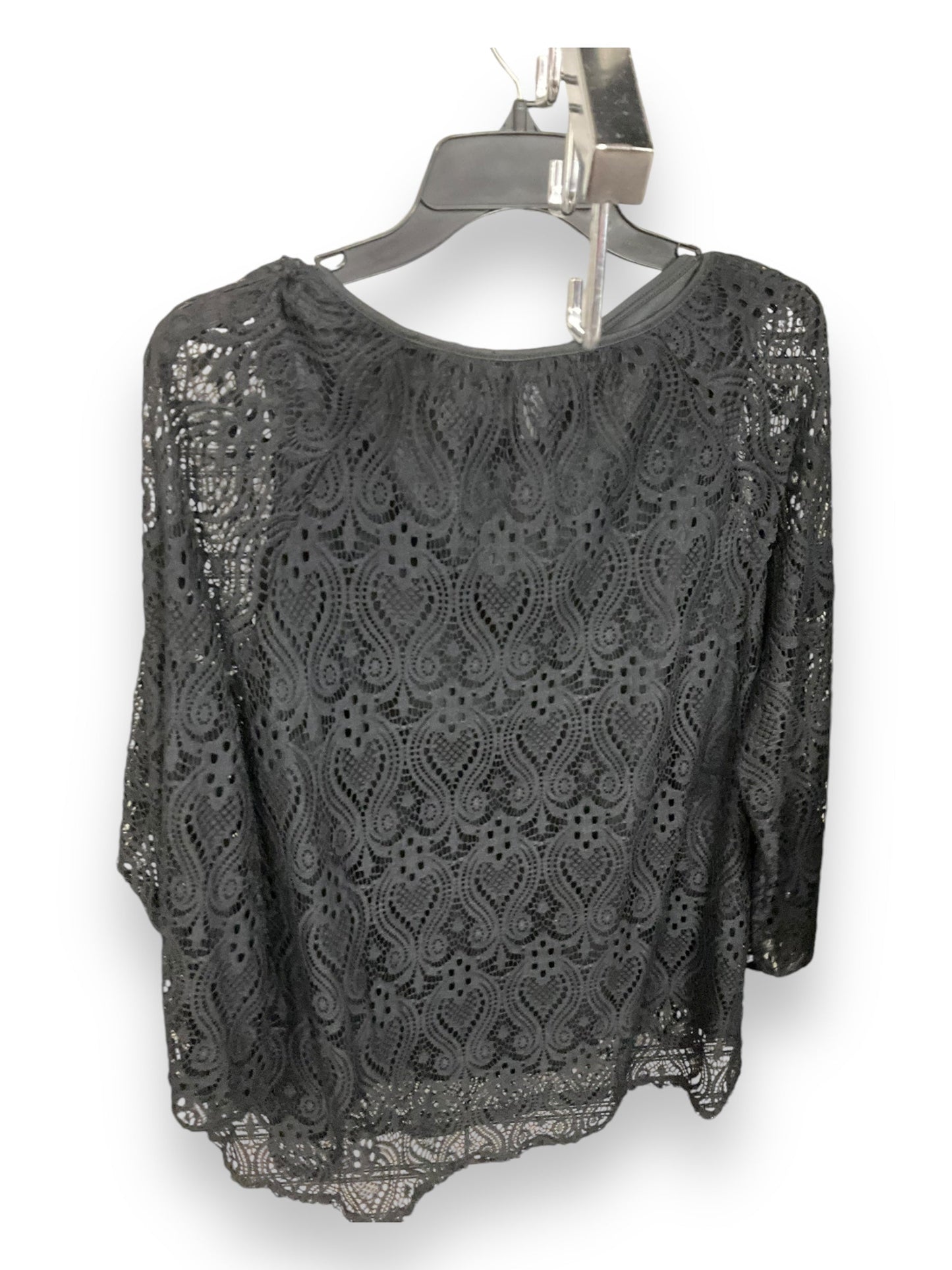 Top Long Sleeve By Style And Company In Black, Size: Xl