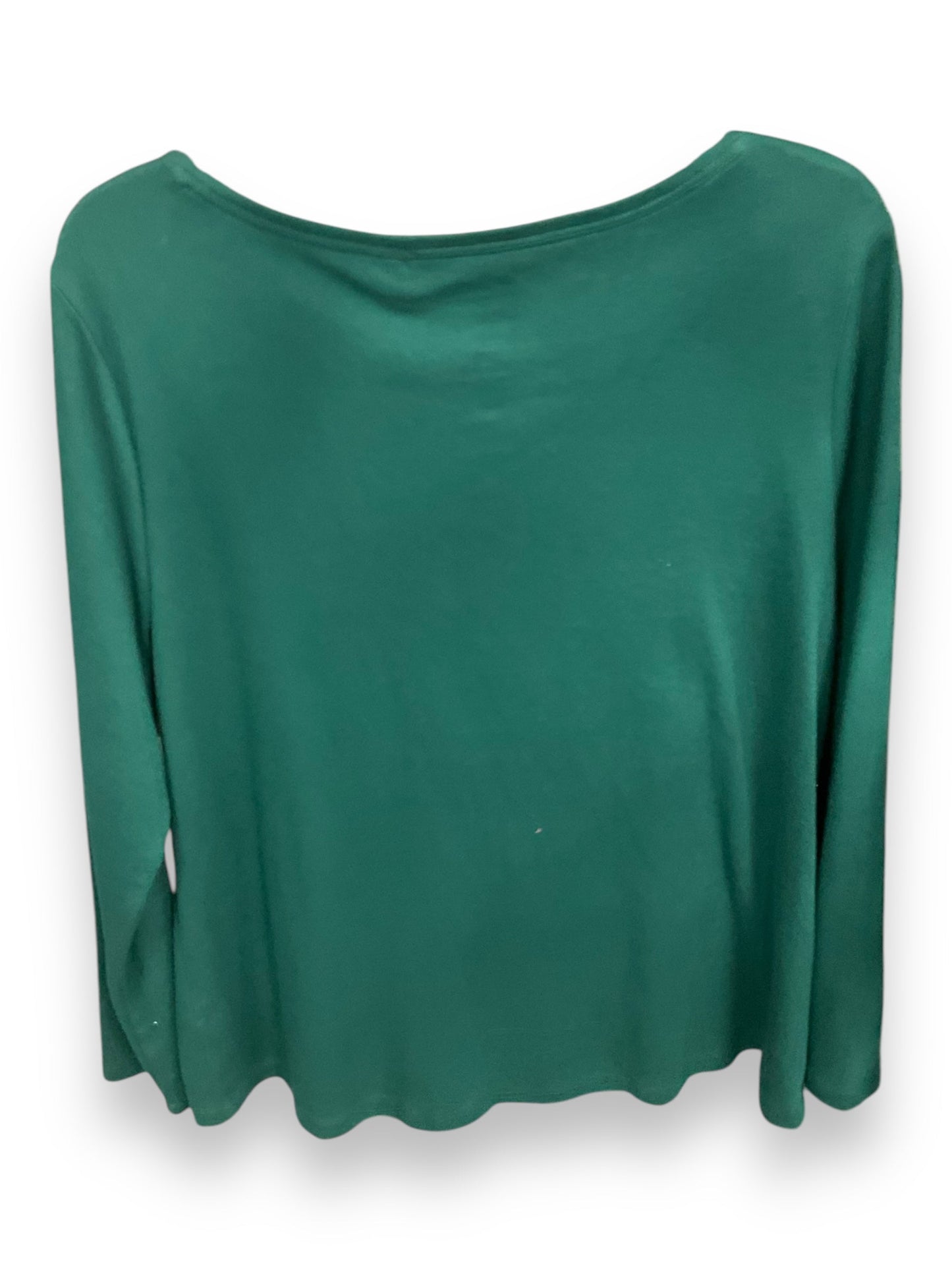 Top Long Sleeve By Croft And Barrow In Green, Size: Xl