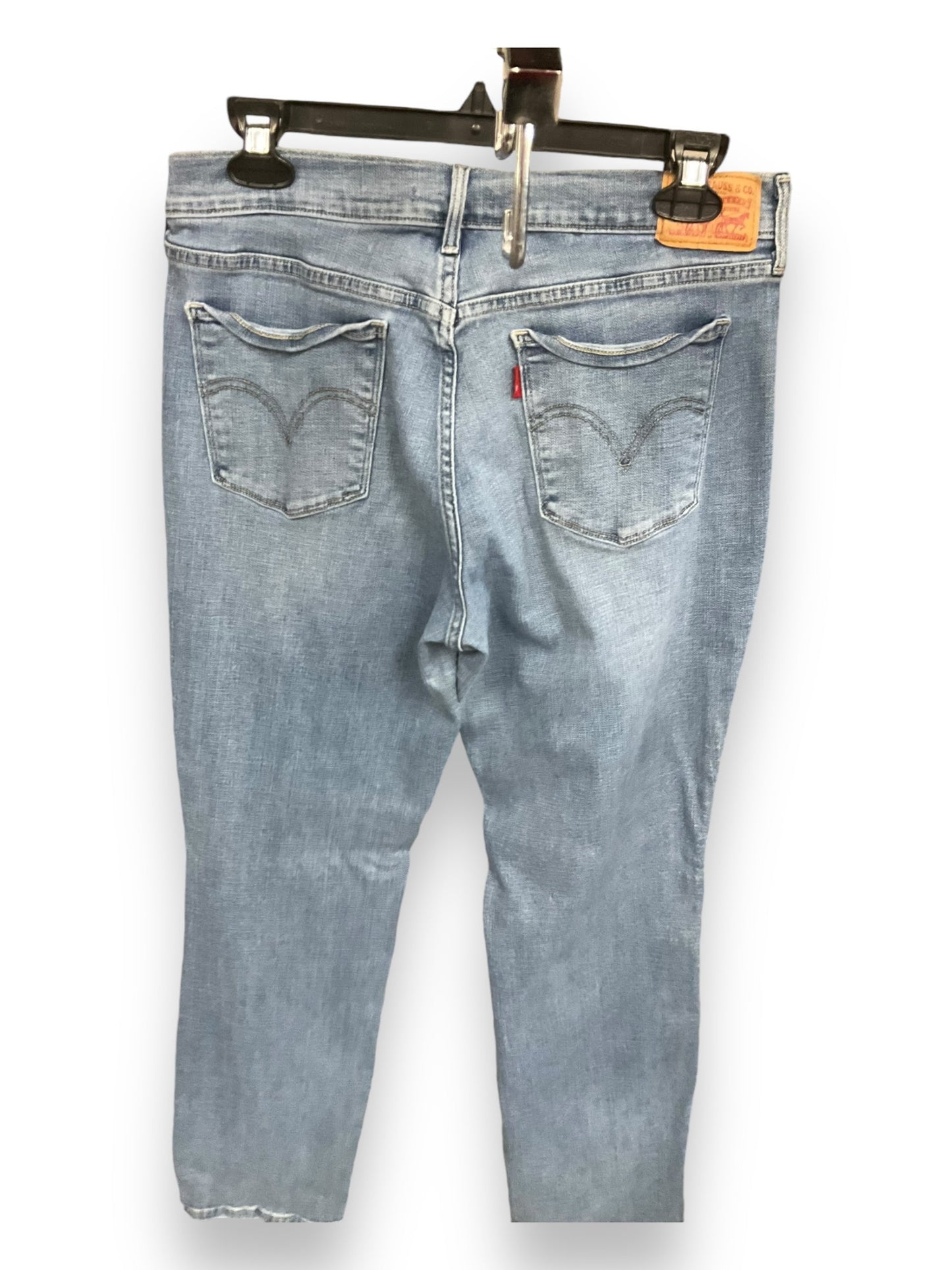 Jeans Straight By Levis In Blue Denim, Size: 10