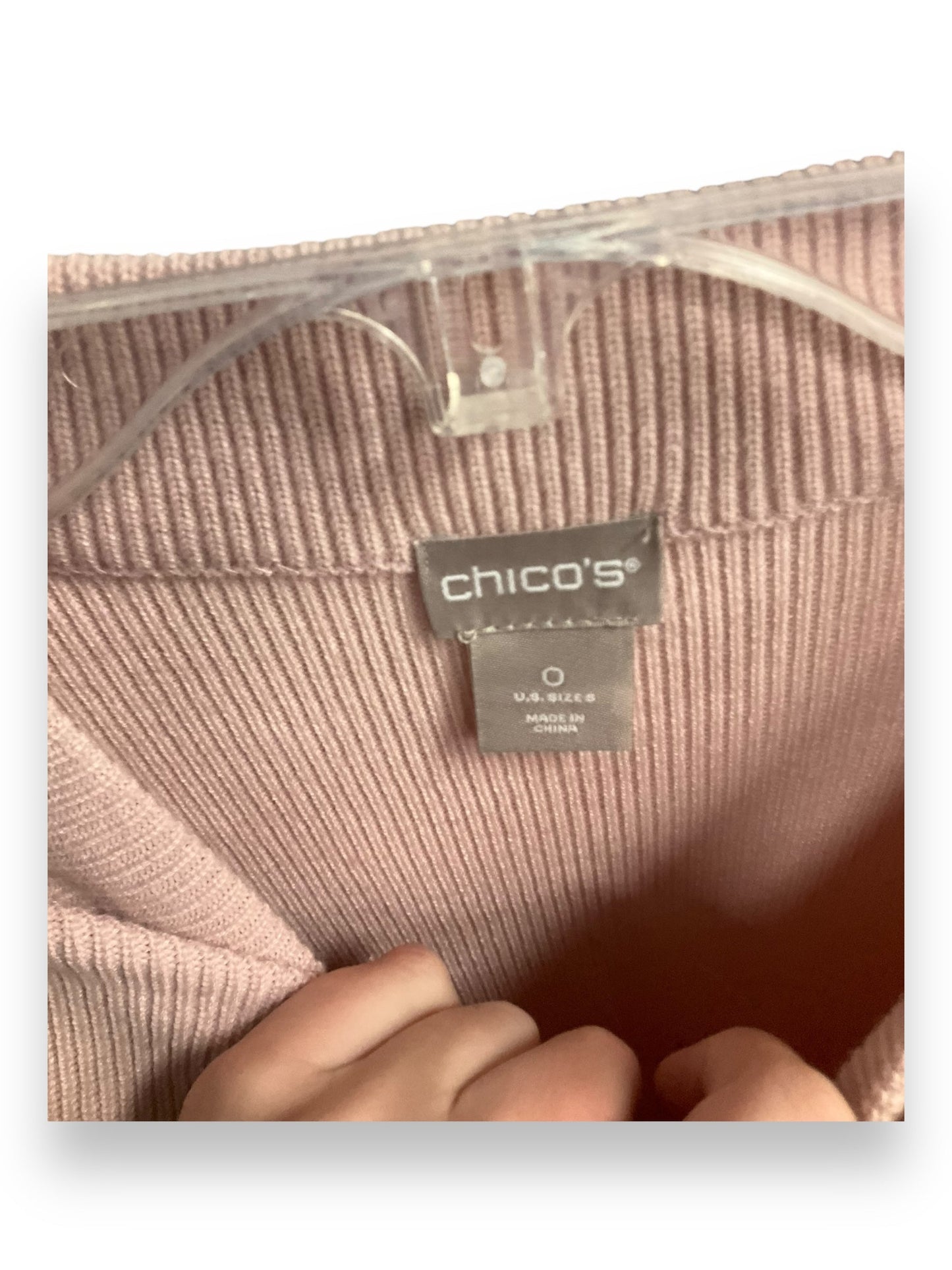 Top Long Sleeve By Chicos In Pink, Size: S