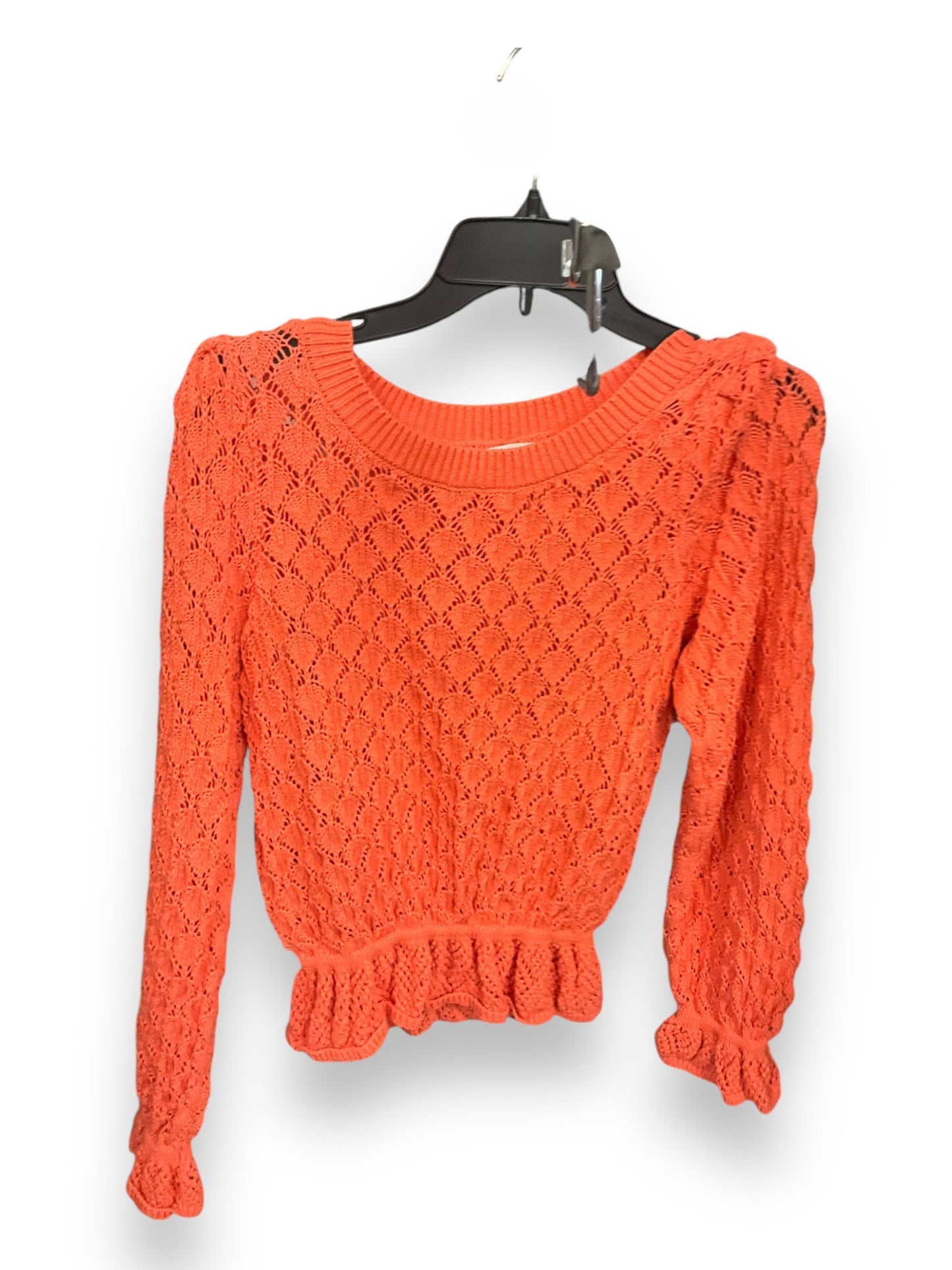 Sweater By Anthropologie In Orange, Size: M