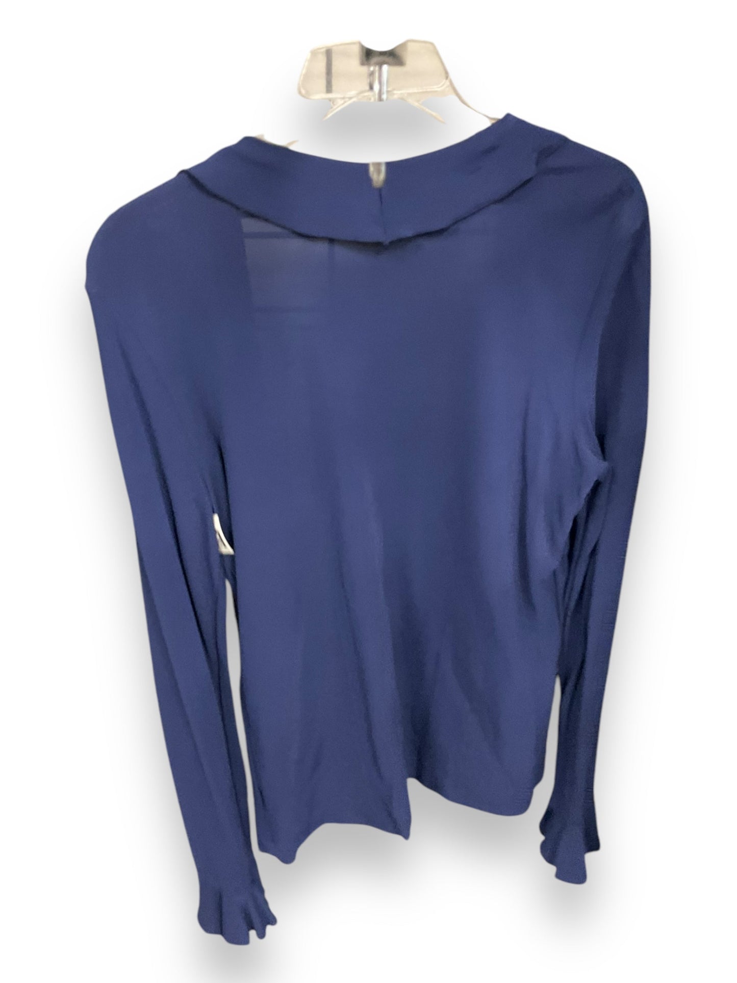 Top Long Sleeve By Lauren By Ralph Lauren In Blue, Size: L