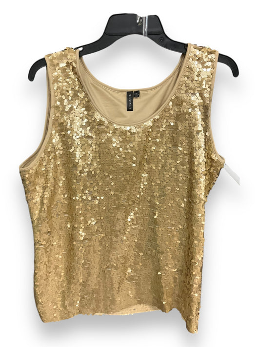 Tank Top By Clothes Mentor In Gold, Size: Xl