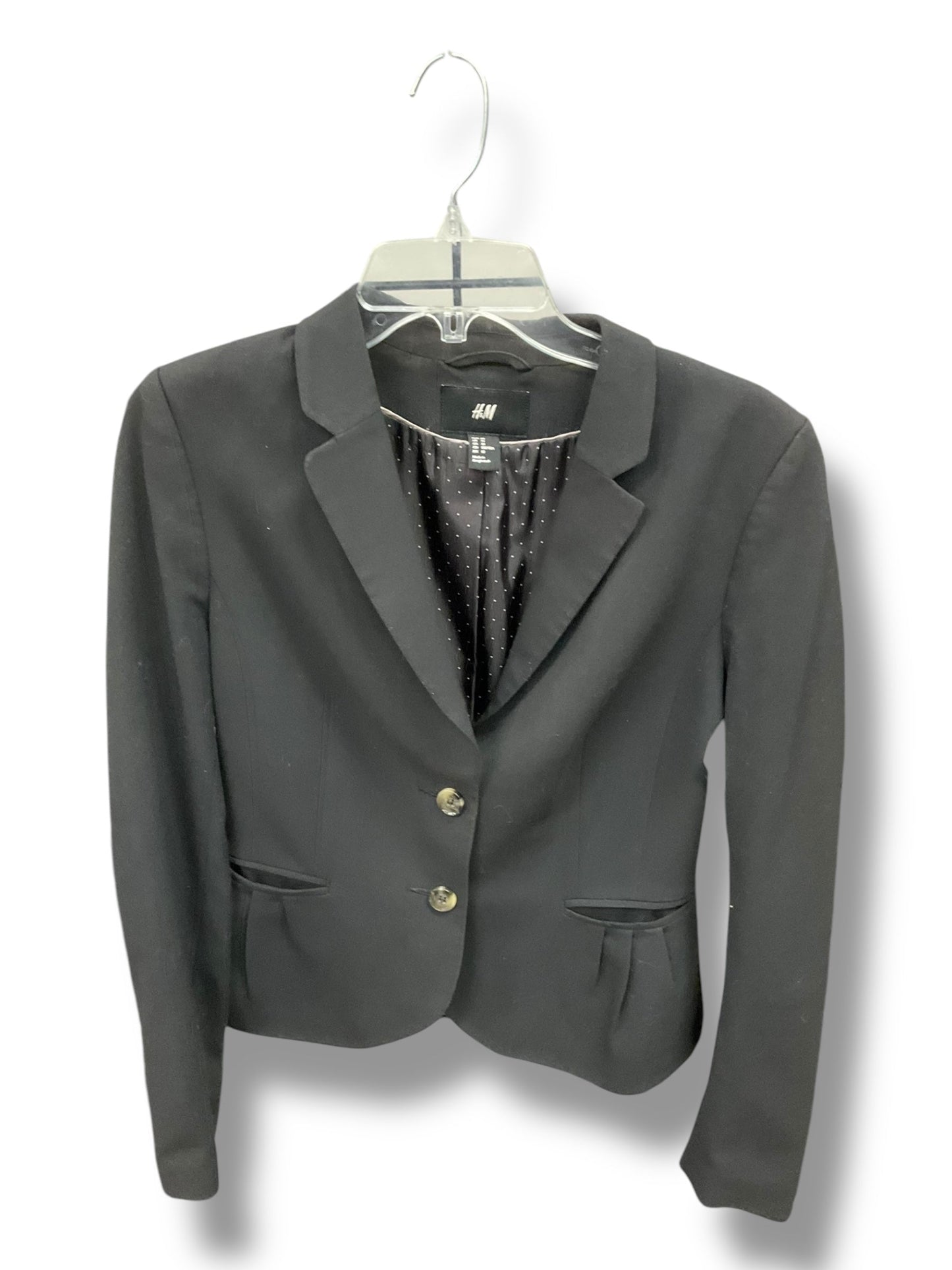 Blazer By H&m In Black, Size: 10