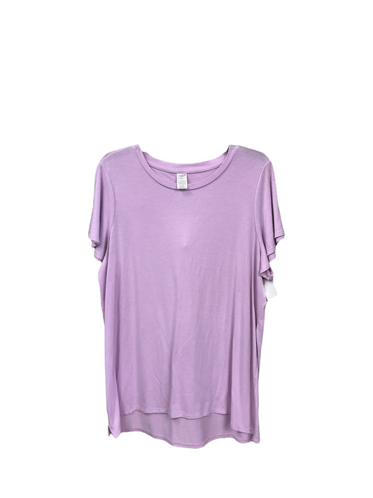 Top Short Sleeve By Clothes Mentor In Purple, Size: L