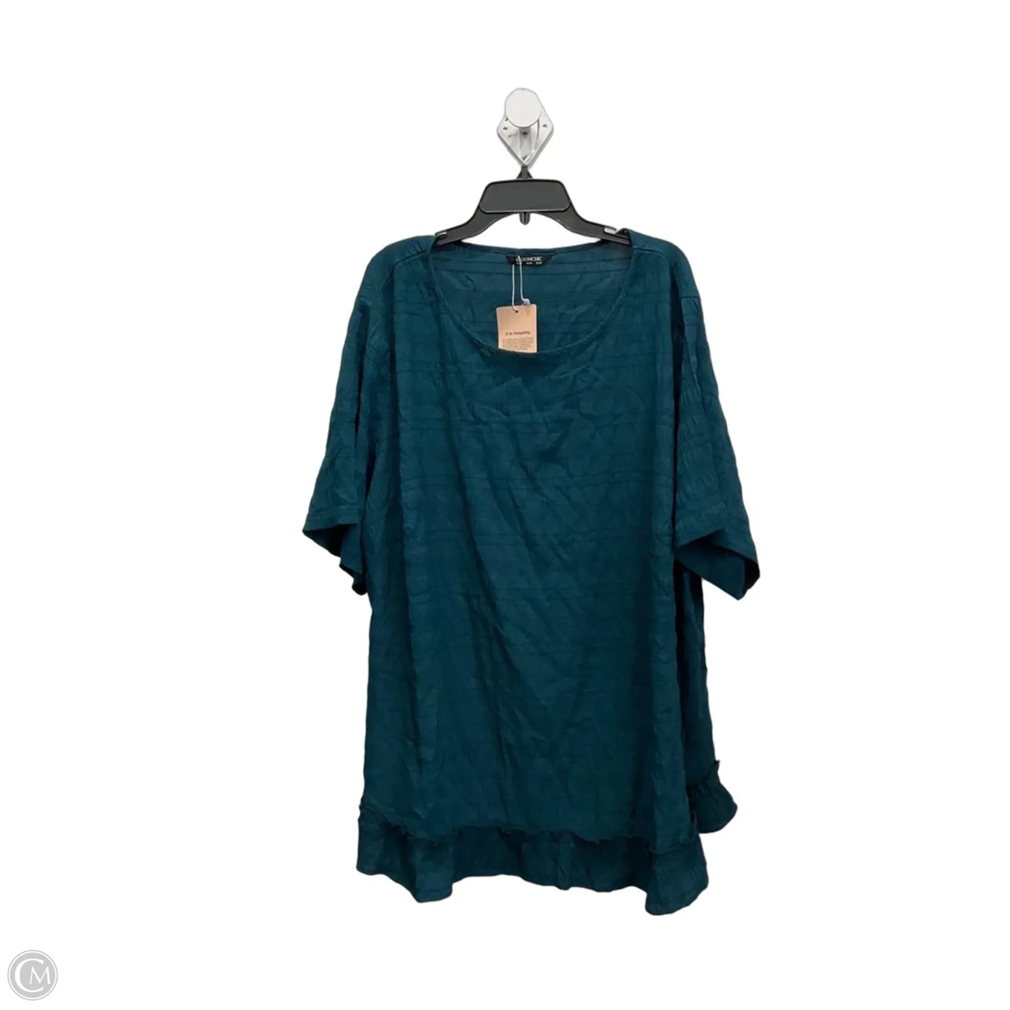 Top Short Sleeve By Bloomchic In Green, Size: 4x