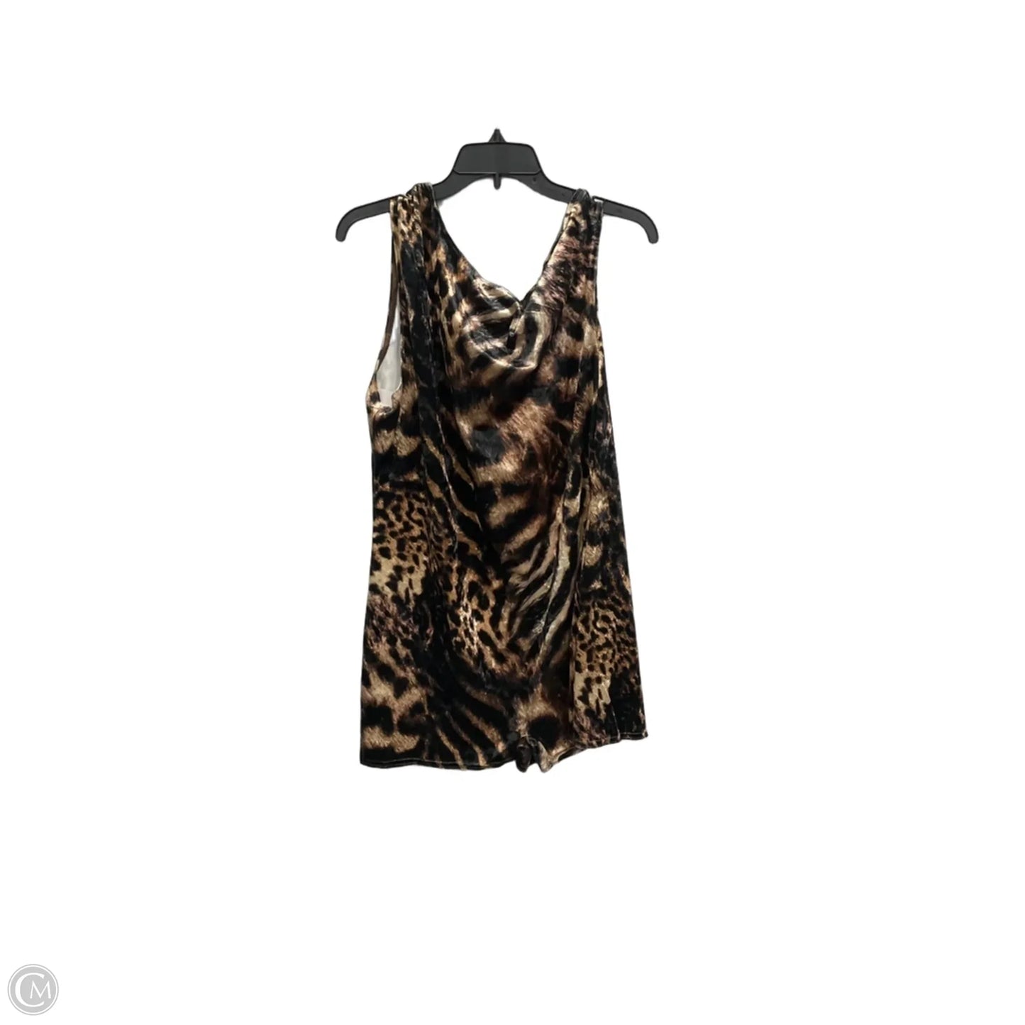 Top Sleeveless By Fashion Nova In Animal Print, Size: 2x