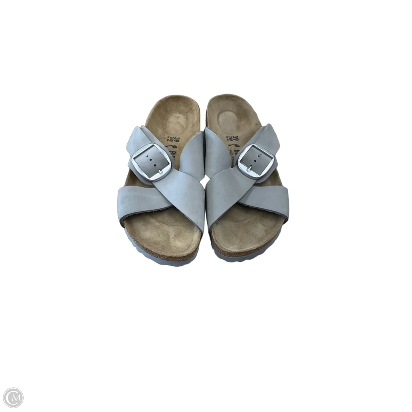Sandals Flats By Birkenstock In Grey, Size: 8.5