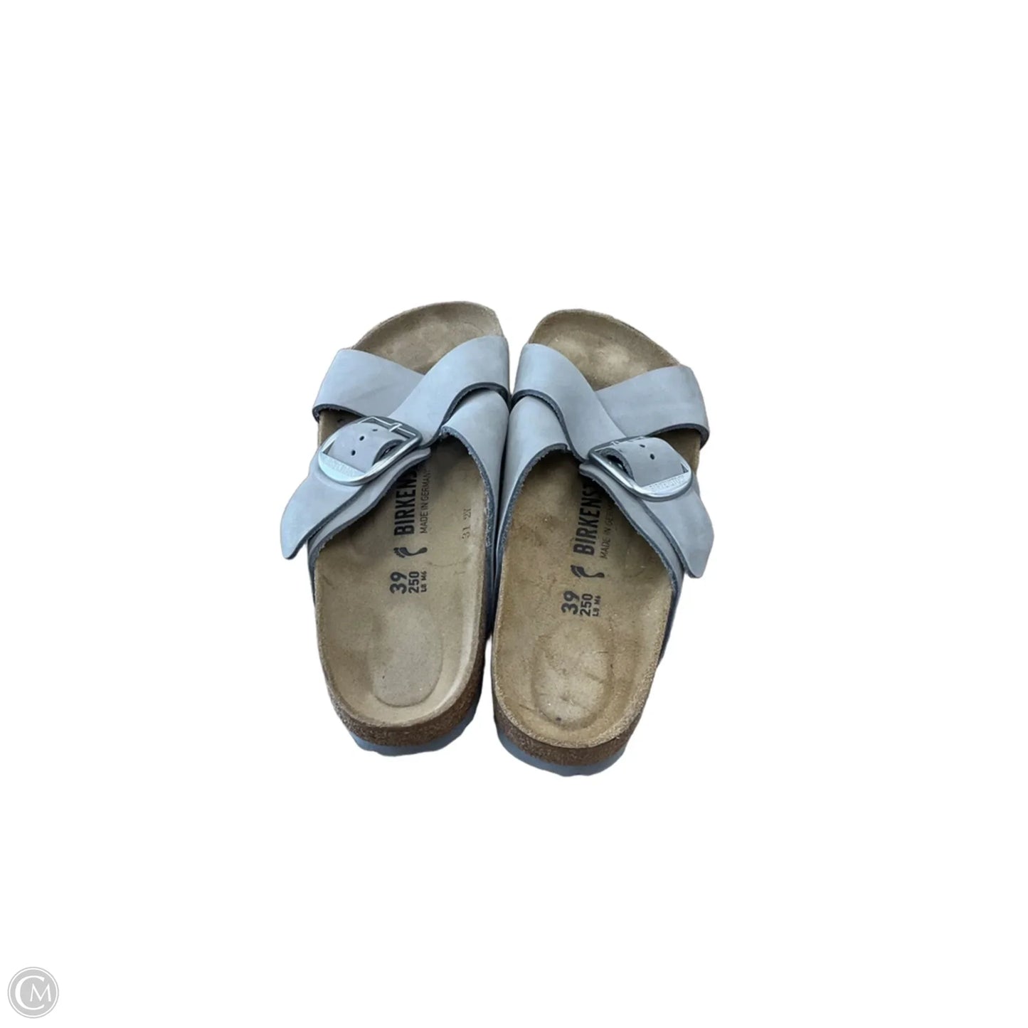 Sandals Flats By Birkenstock In Grey, Size: 8.5