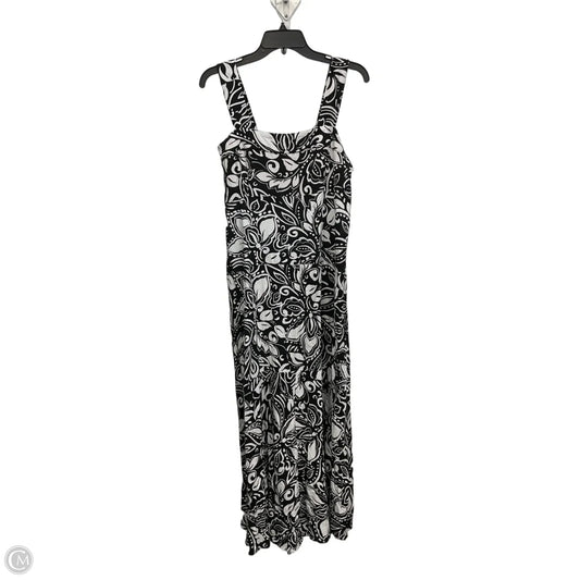 Dress Casual Maxi By Vince Camuto In Black & White, Size: M