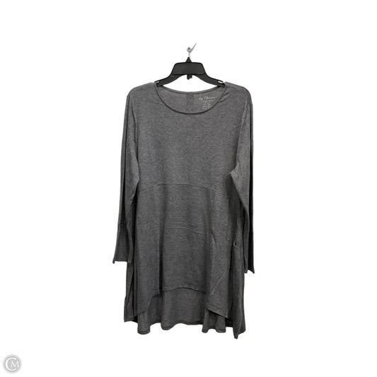 Tunic Long Sleeve By Chicos In Grey, Size: 2x