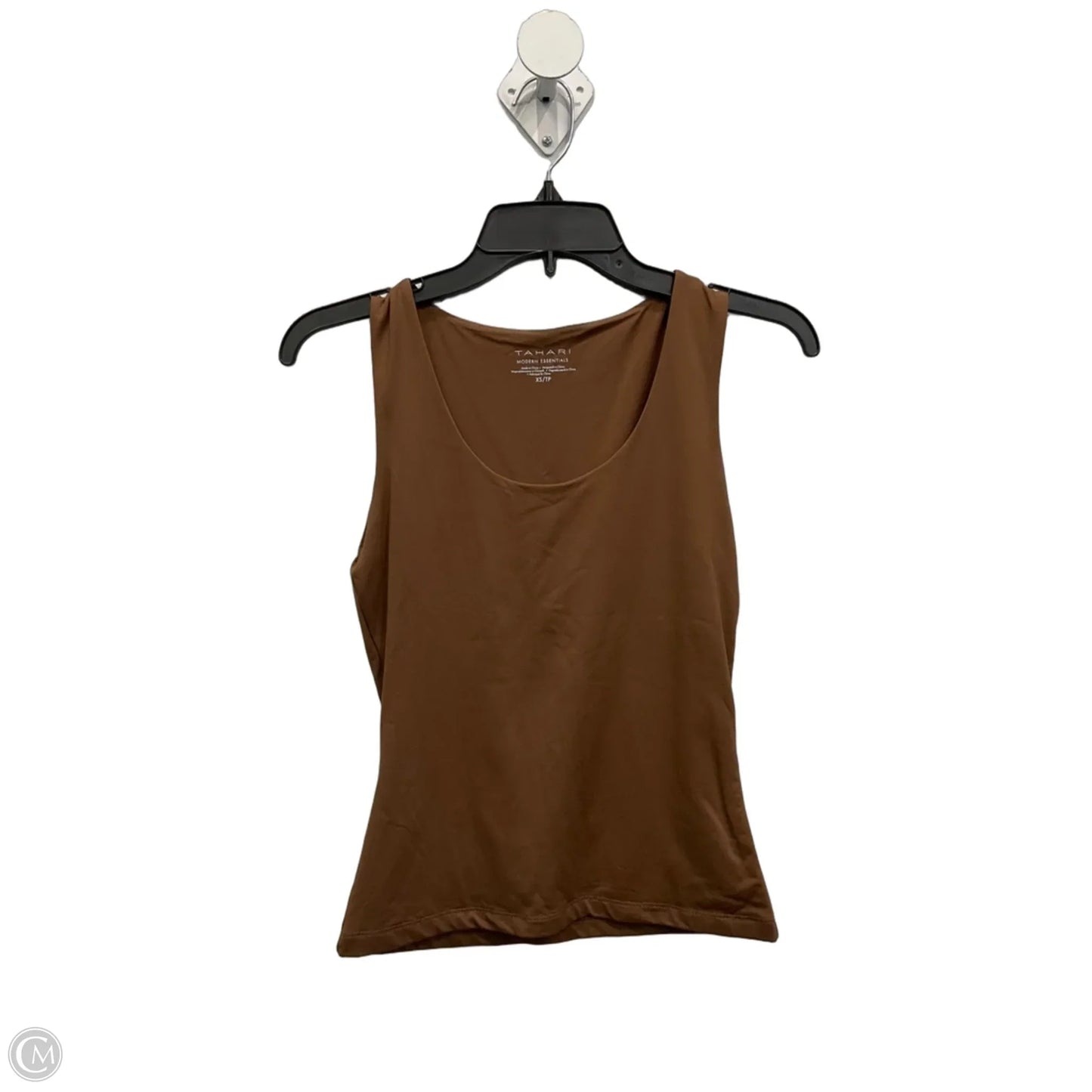 Top Sleeveless By Tahari In Brown, Size: Xs