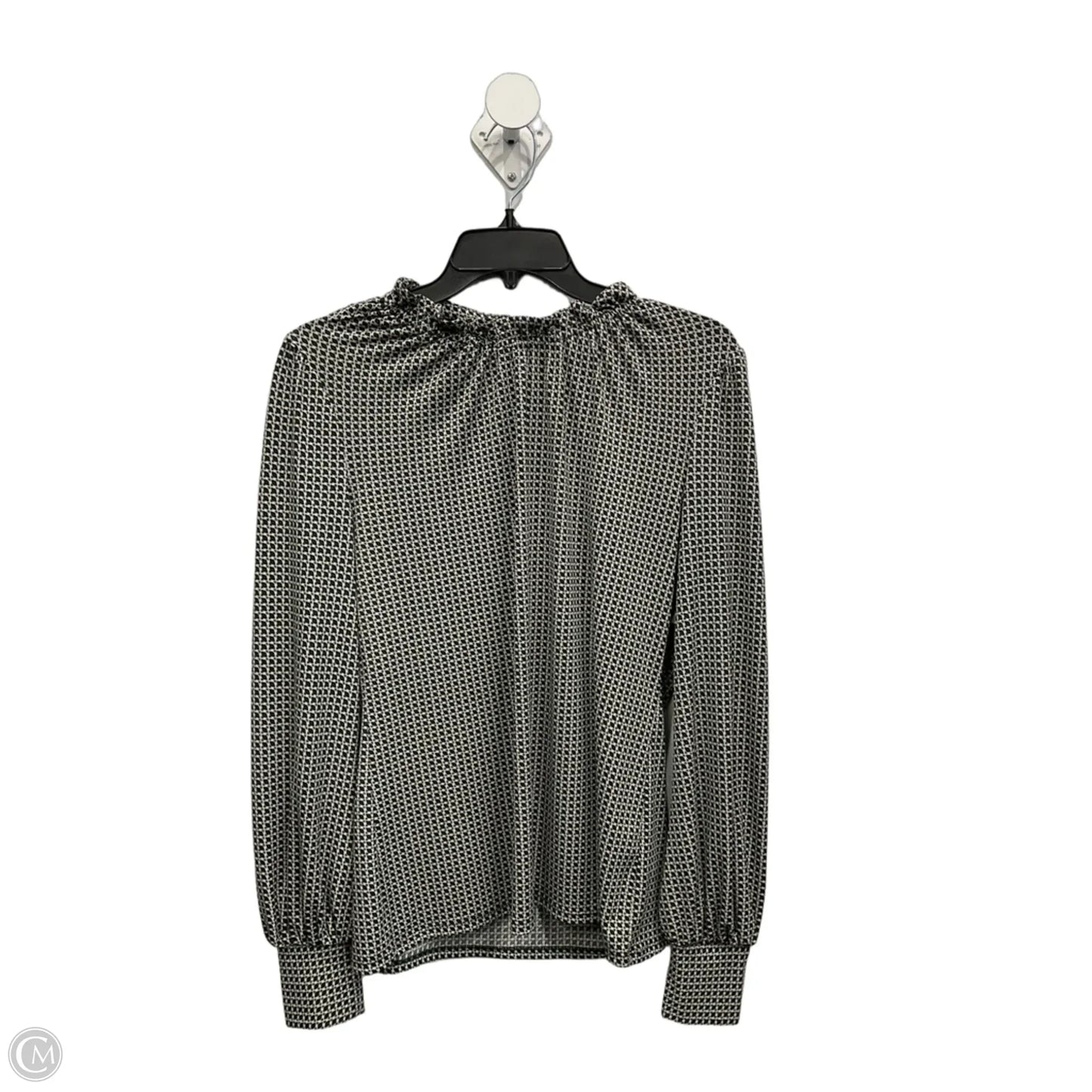 Top Long Sleeve By Adrianna Papell In Black & Green, Size: S