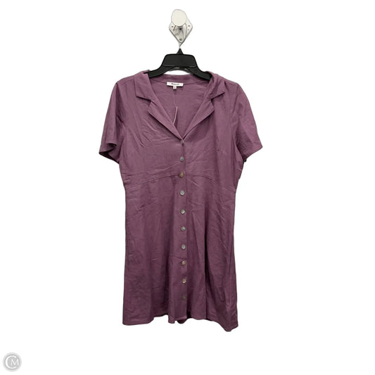 Dress Casual Midi By Madewell In Purple, Size: M