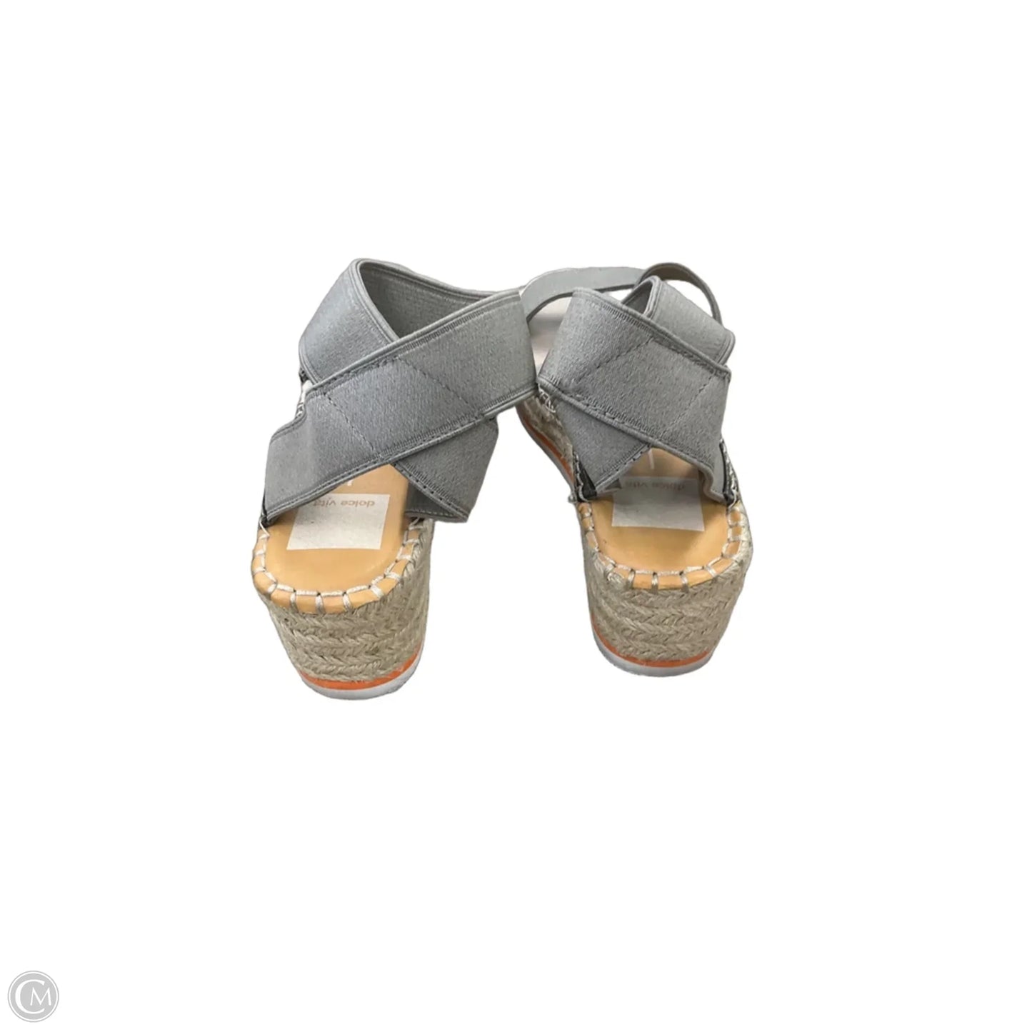 Sandals Heels Wedge By Dolce Vita In Grey, Size: 7