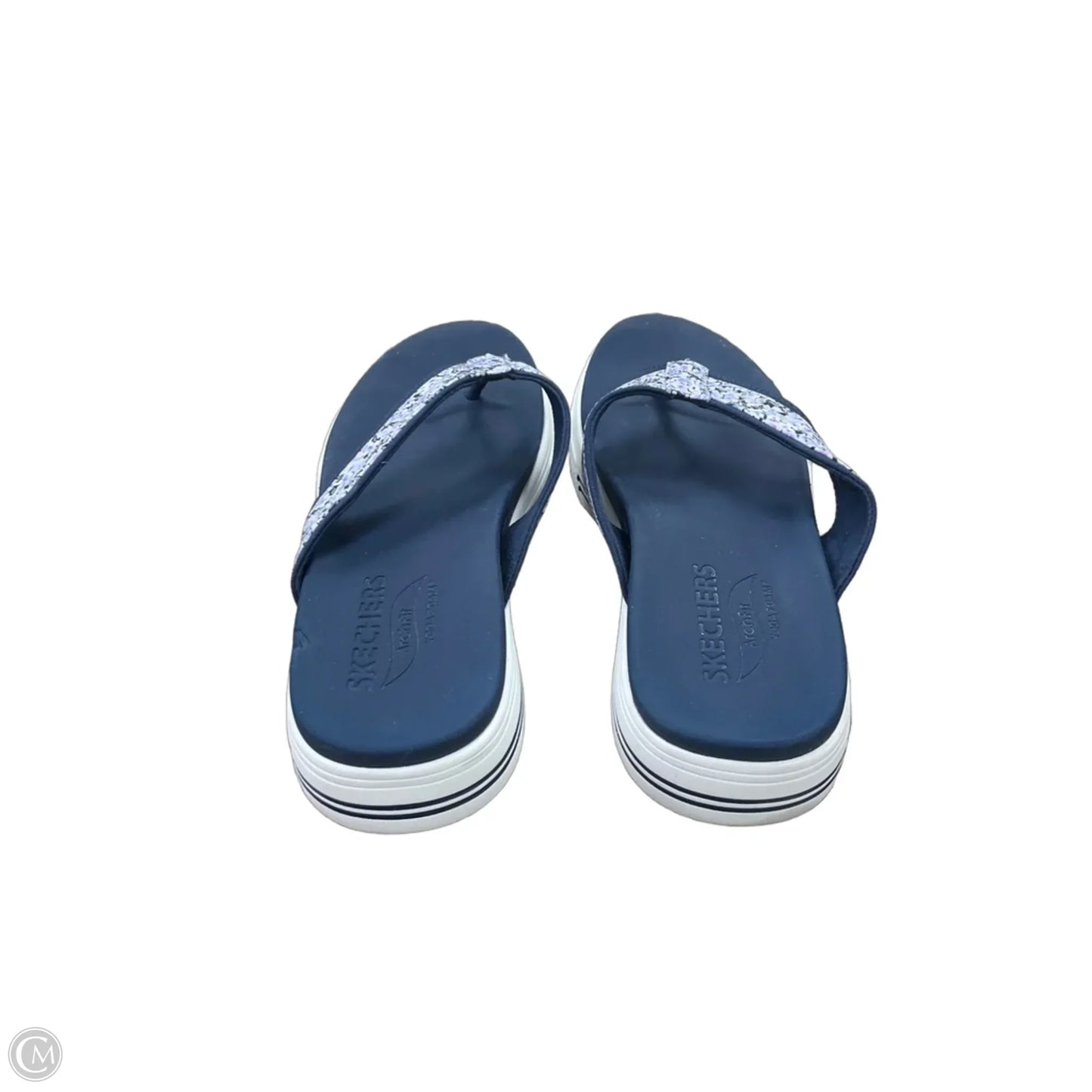 Sandals Flip Flops By Skechers In Blue, Size: 9
