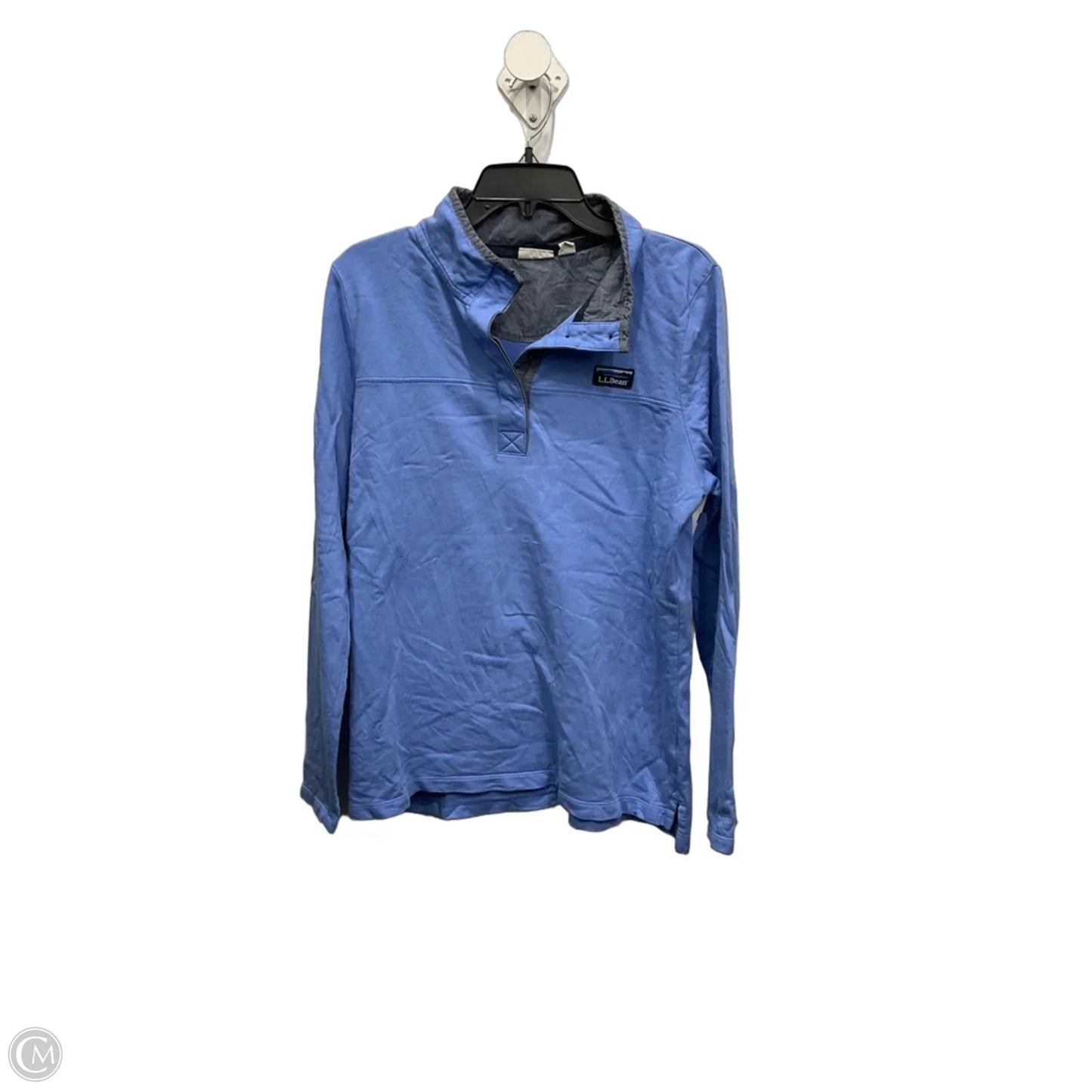 Top Long Sleeve By L.l. Bean In Blue, Size: L
