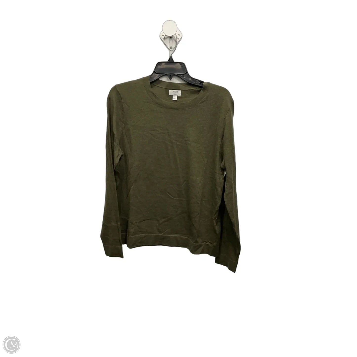 Top Long Sleeve By J. Crew In Green, Size: L