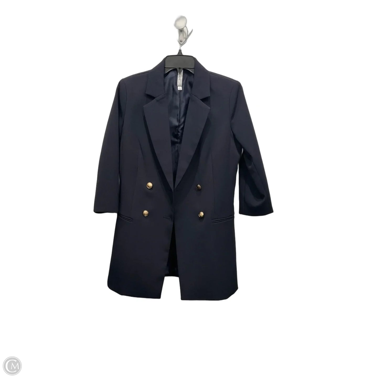 Blazer By Clothes Mentor In Navy, Size: S