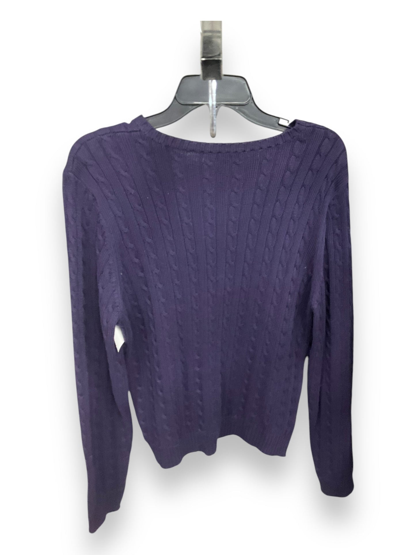 Sweater By Ralph Lauren In Purple, Size: L