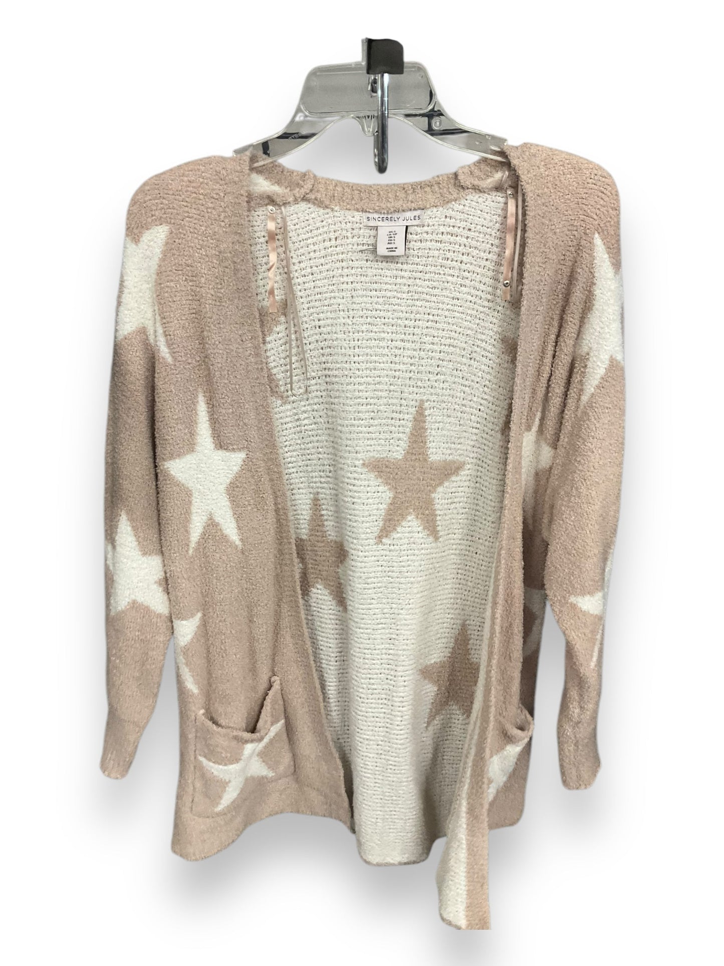 Cardigan By Clothes Mentor In Beige, Size: S