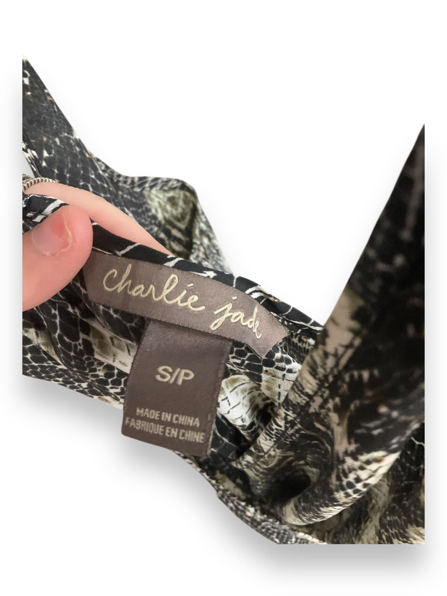 Jumpsuit By Charlie Jade In Snakeskin Print, Size: S