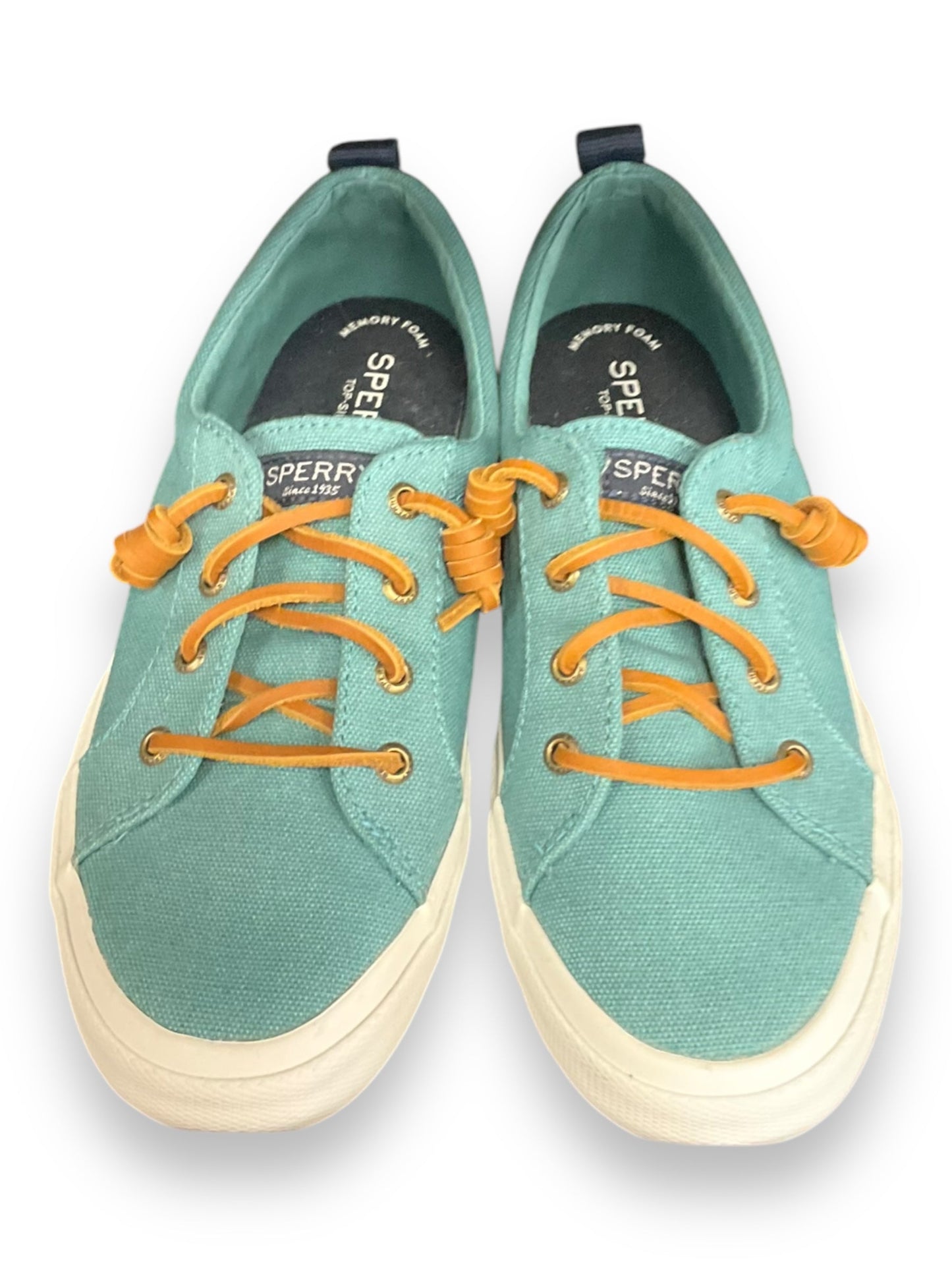 Shoes Sneakers By Sperry In Green, Size: 7