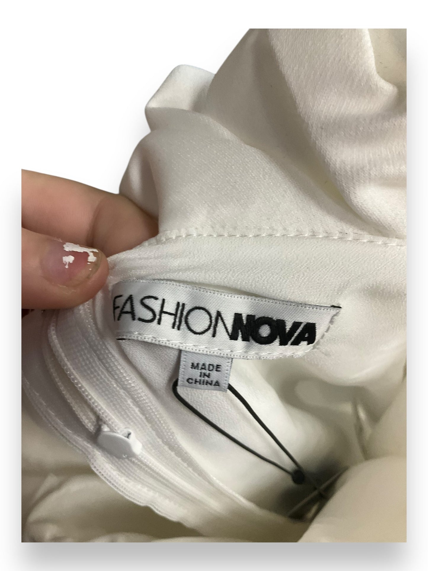 Dress Party Short By Fashion Nova In White, Size: M