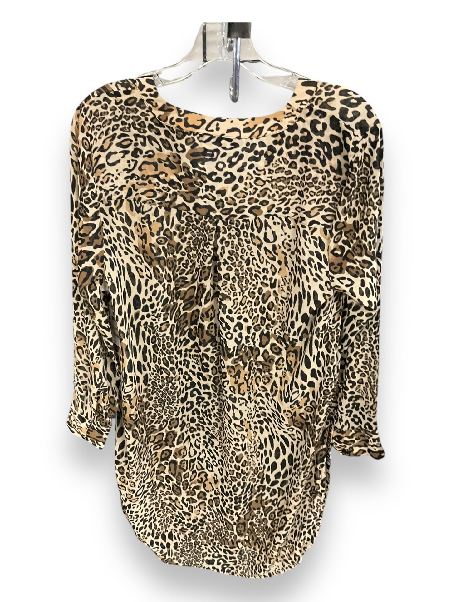 Top Long Sleeve By Bar Iii In Animal Print, Size: L