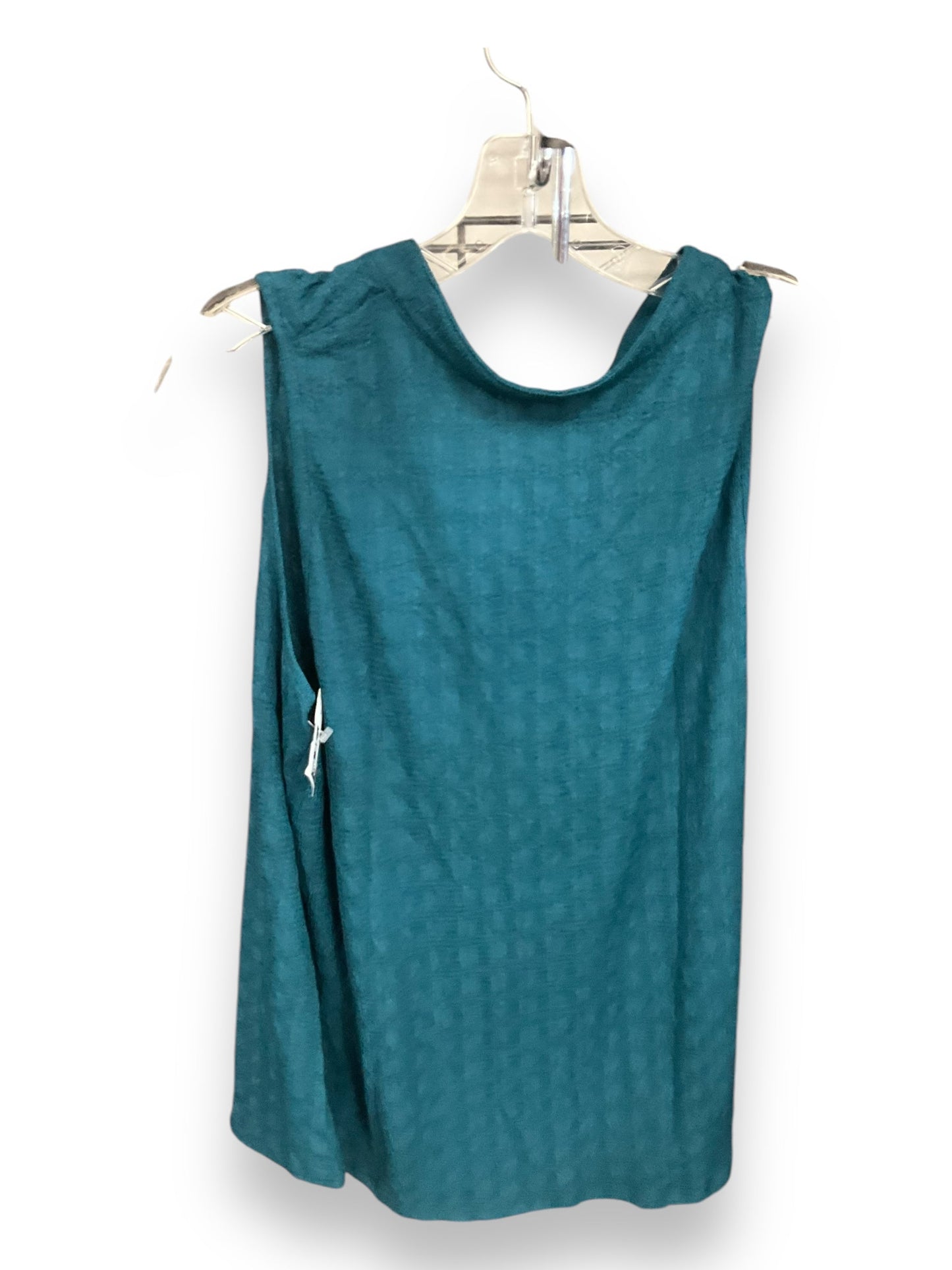 Top Sleeveless By Shein In Teal, Size: 1x