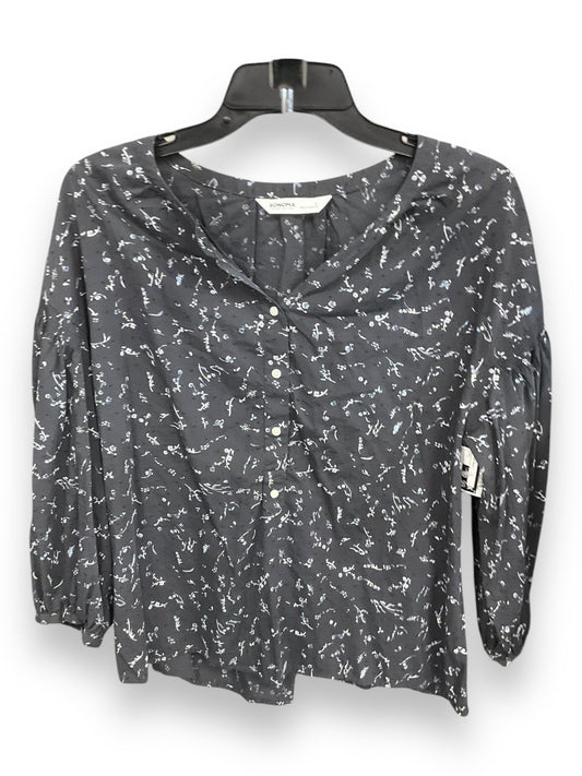 Top Long Sleeve By Sonoma In Floral Print, Size: L