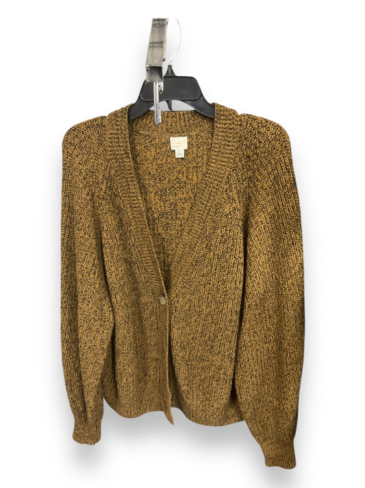 Sweater Cardigan By A New Day In Brown, Size: L