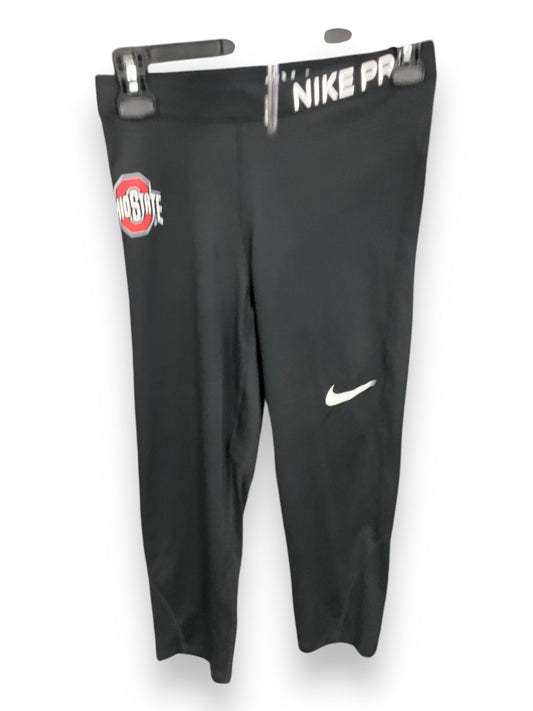 Athletic Leggings Capris By Nike In Black, Size: M