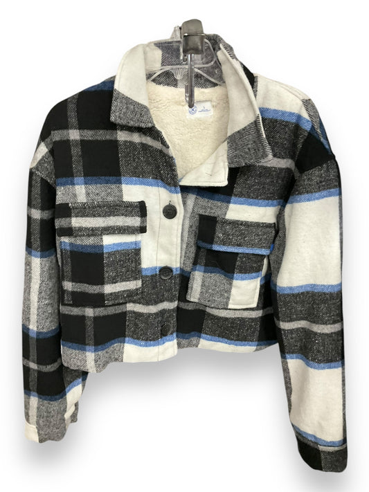 Jacket Fleece By Clothes Mentor In Plaid Pattern, Size: L