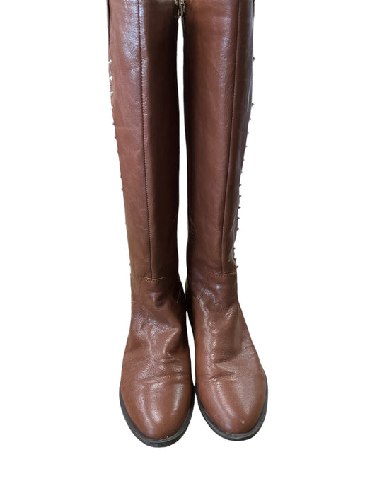 Boots Knee Flats By Marc Fisher In Brown, Size: 8